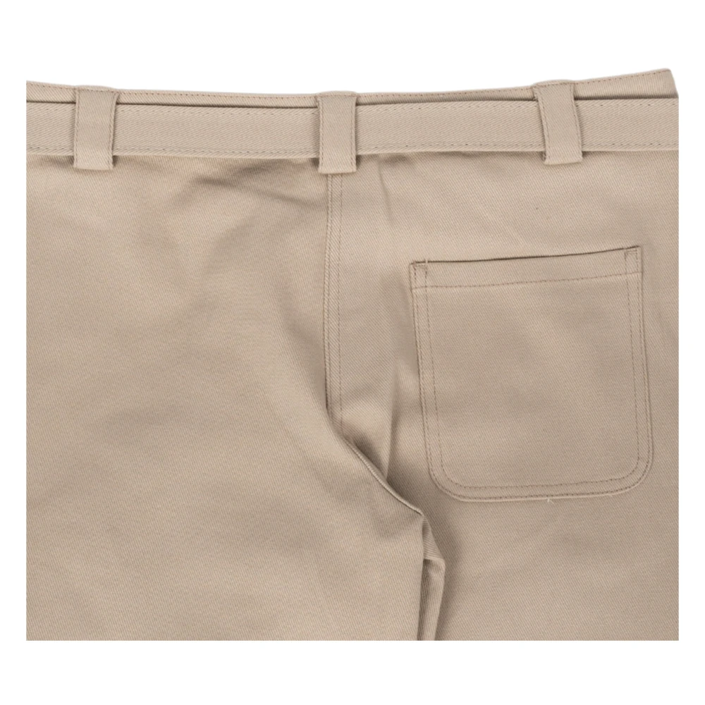 Siedrés Wijde cargobroek in beige Dames