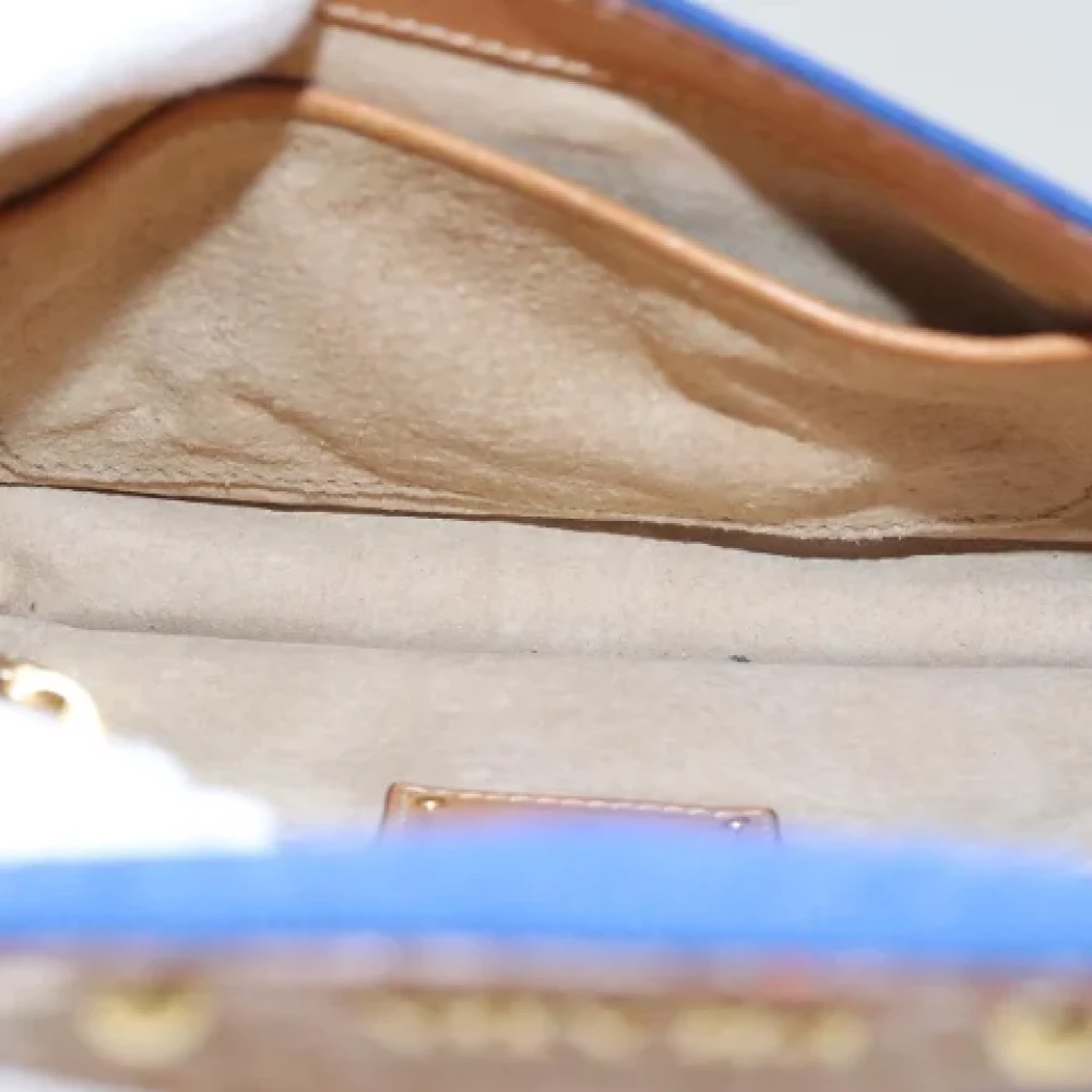 Prada Vintage Pre-owned Canvas prada-bags Blue Dames