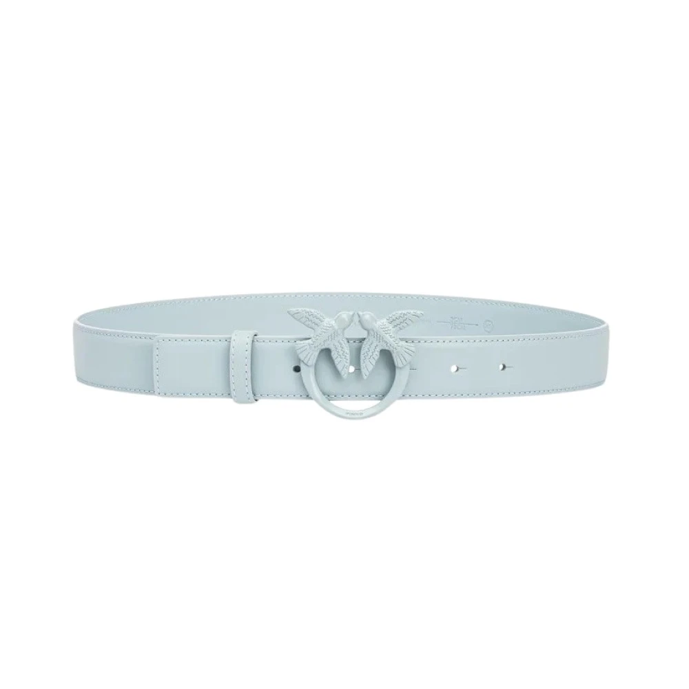 pinko Leren Dames Riem Blue Dames
