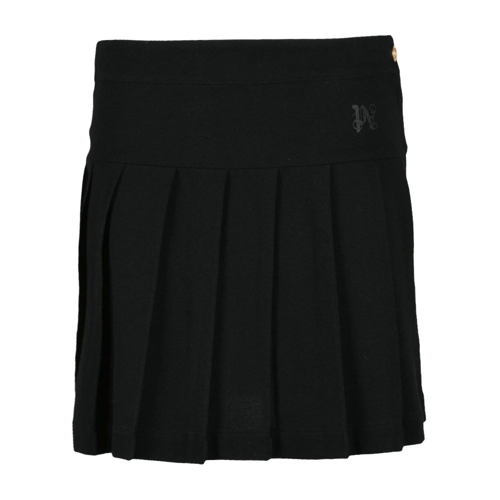 Palm Angels Stijlvolle Katoenen Gonna Black Dames