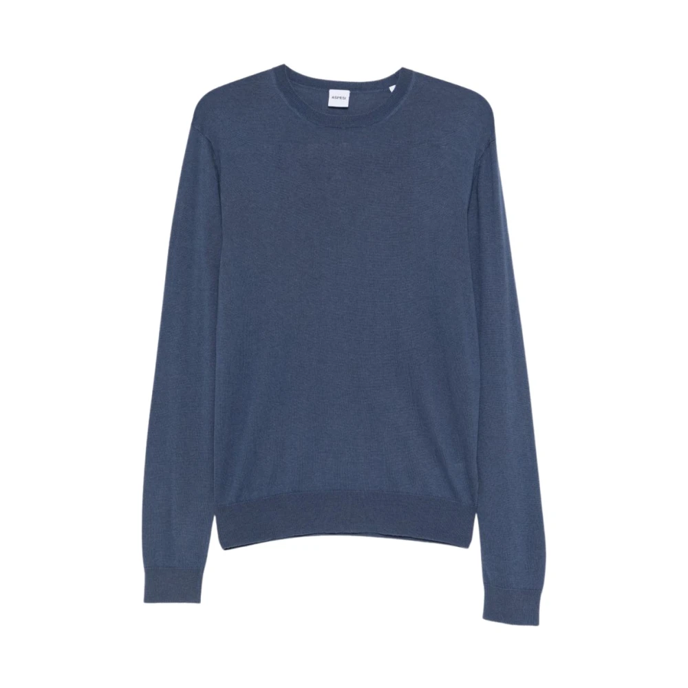 Aspesi Homme Bleu - Knitwear > Round-Neck Knitwear