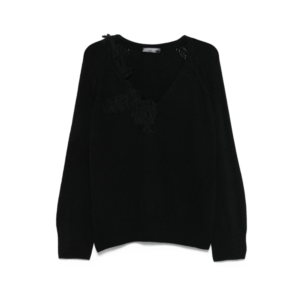 Knitwear > V-neck Knitwear - - Ermanno Scervino - Modalova