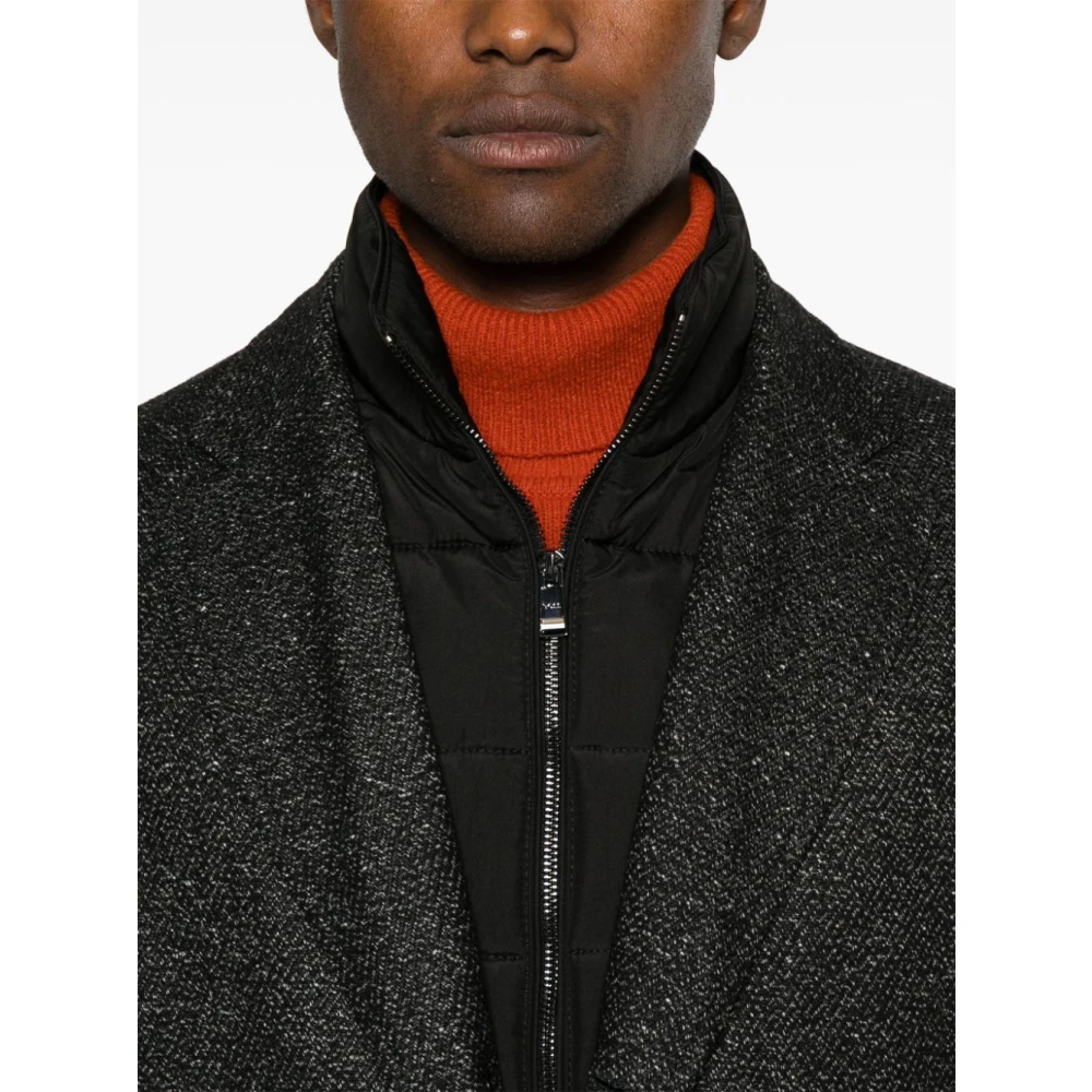 Hugo Boss Panelled Winterjas Gray Heren