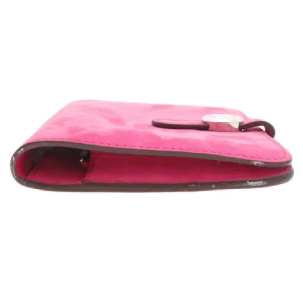 Hermès Vintage Pre-owned Fabric wallets Pink Dames