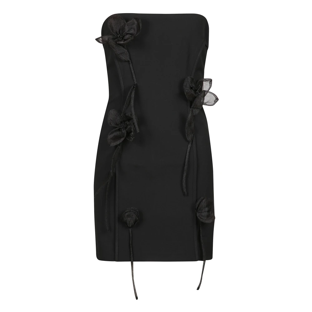 Rotate Birger Christensen Korte strapless jurk met rits en verborgen haaksluiting Black Dames