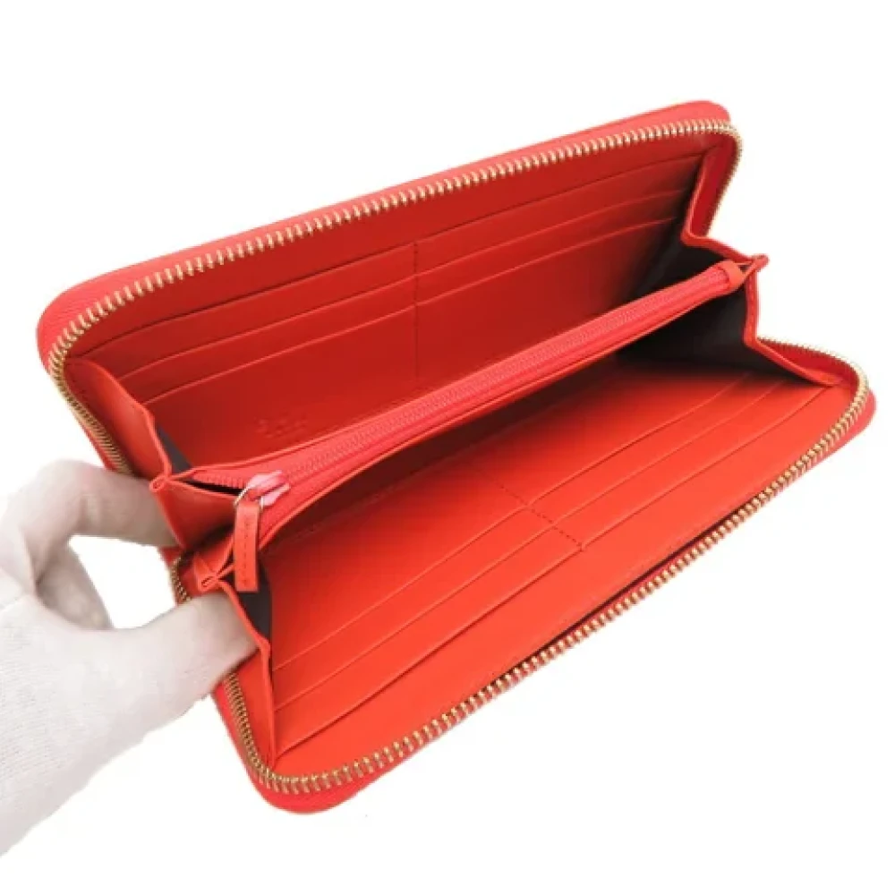 Gucci Vintage Pre-owned Leather wallets Orange Dames