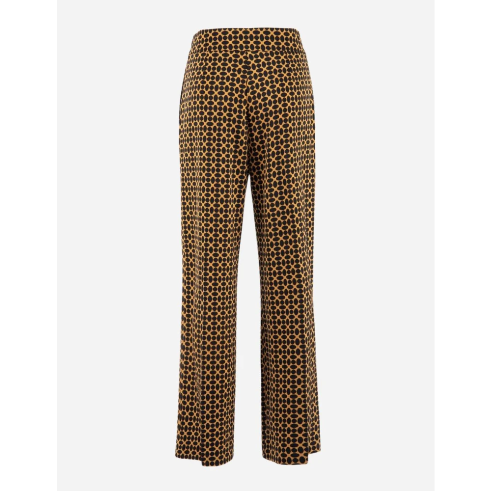 Nenette Geometrische Print Gebreide Broek Multicolor Dames