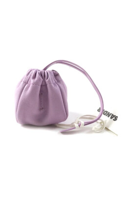pre-owned-leather-ripple-pouch-lavender