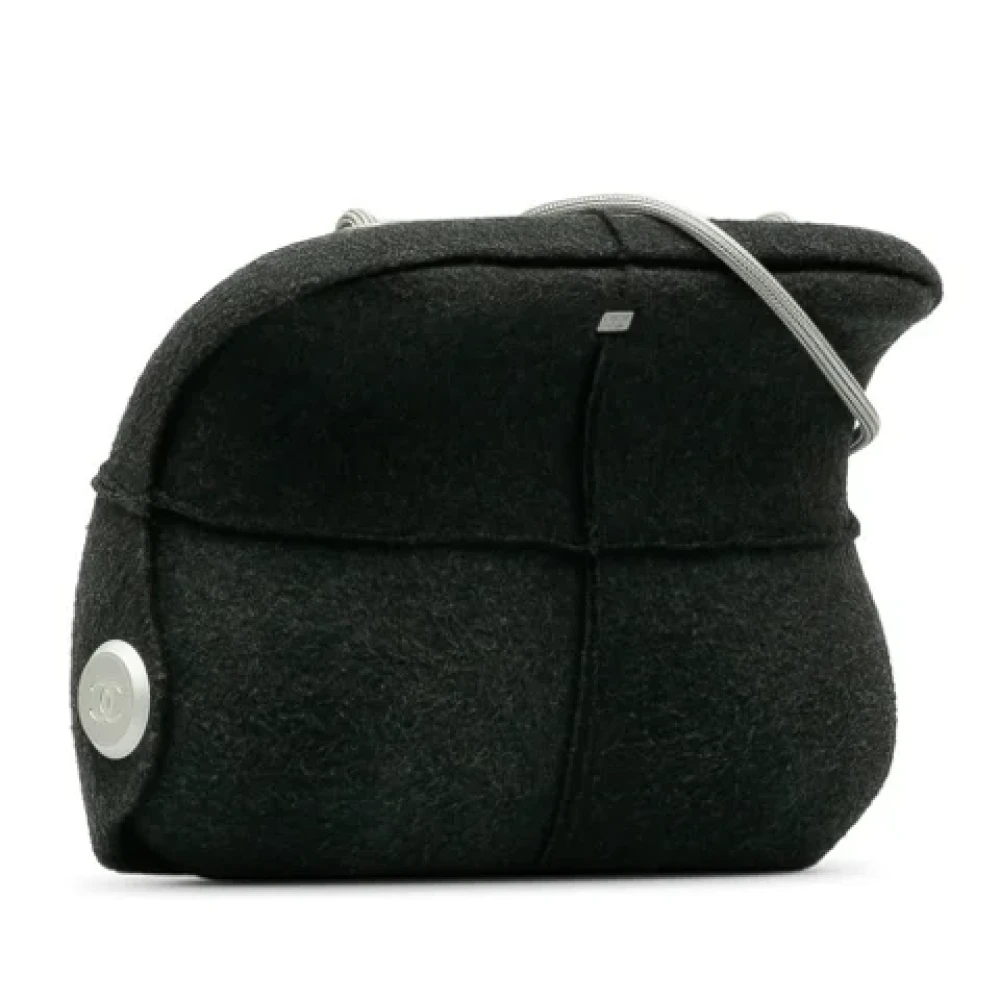 Chanel Vintage Pre-owned Wool chanel-bags Gray Dames