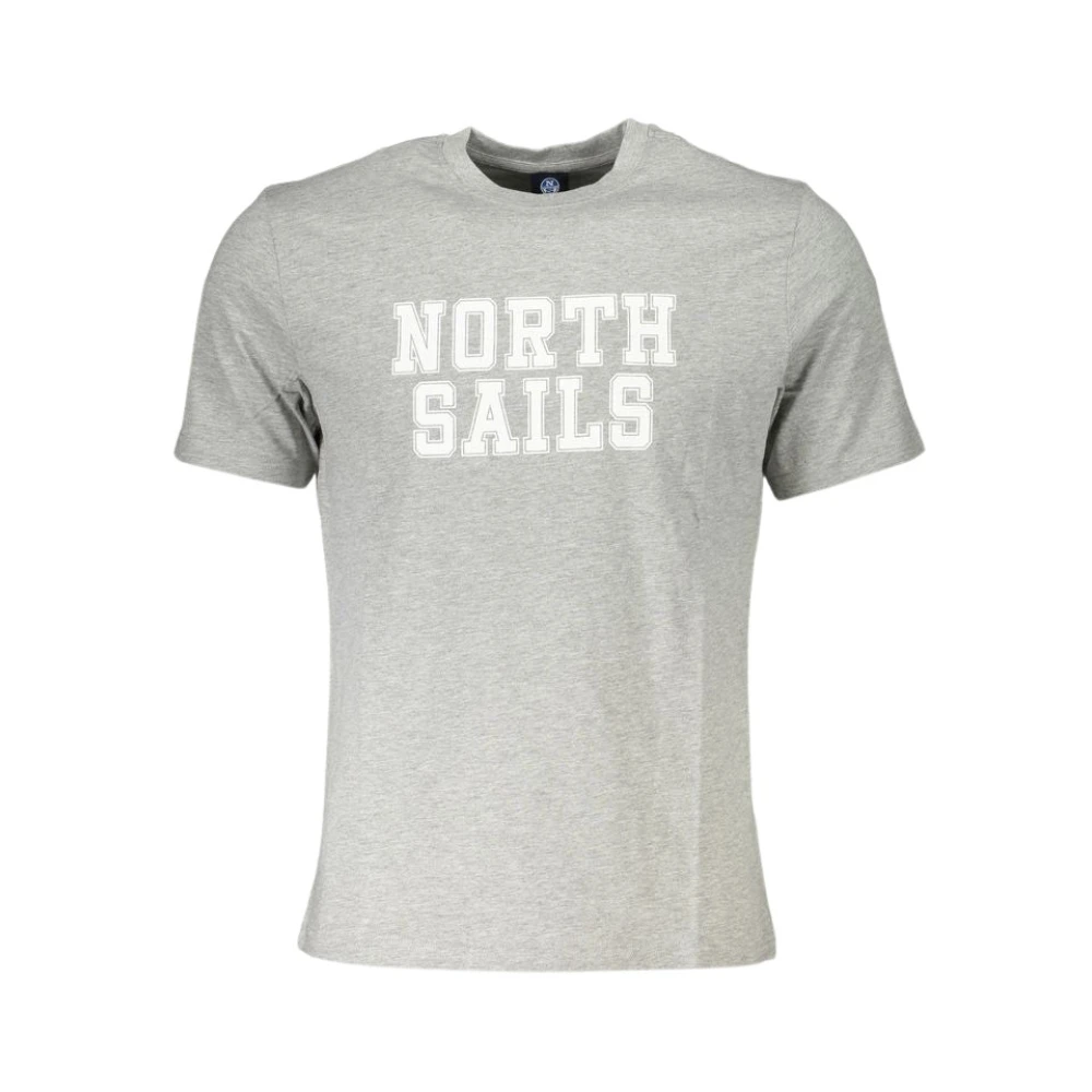 North Sails Short Sleeved T-Shirt - Male - T-Shirts - Gray - Xl - Tops