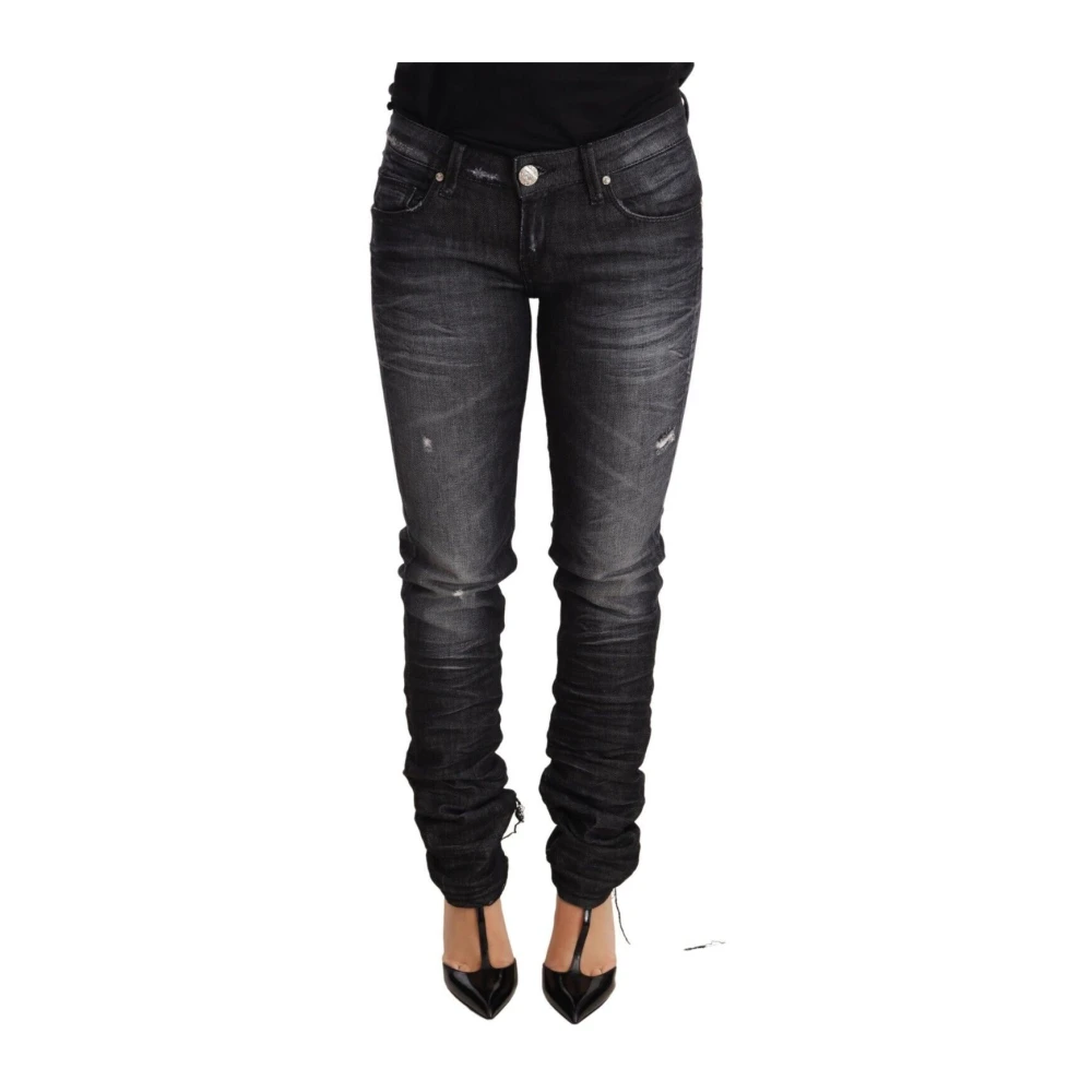Acht Black Low Waist Skinny Denim - Female - Skinny Fit Jeans - W26 - Jeans