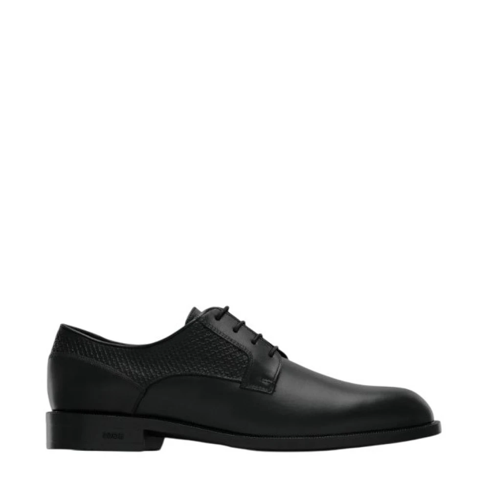 Hugo Men's Black Dress Shoes, 7 Uk, Ayil_derb_bumn.001 Elegant Shoe