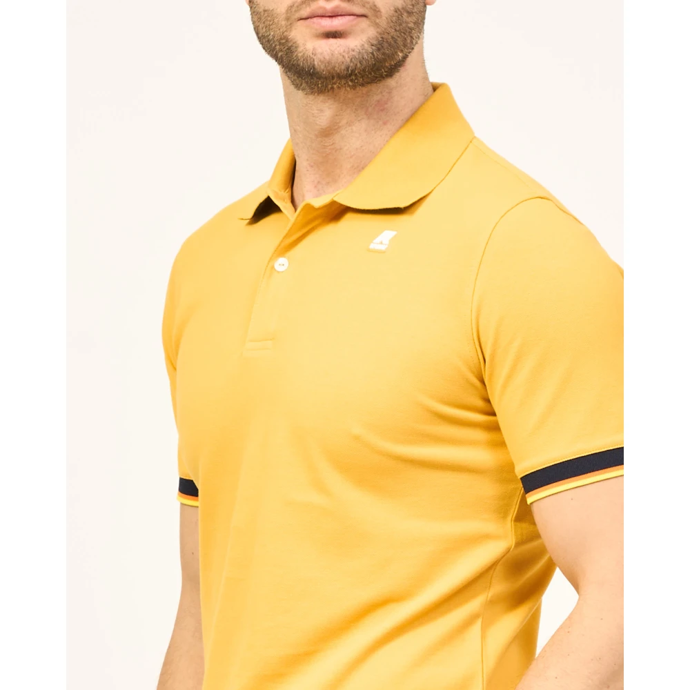 K-way Polo Shirts Yellow Heren