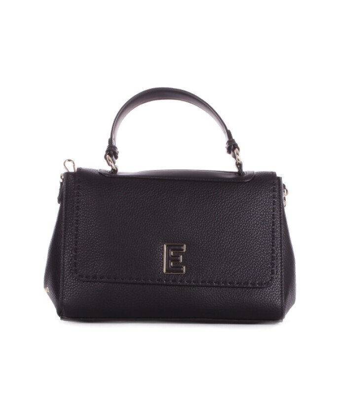 black-logo-front-clip-shoulder-bag