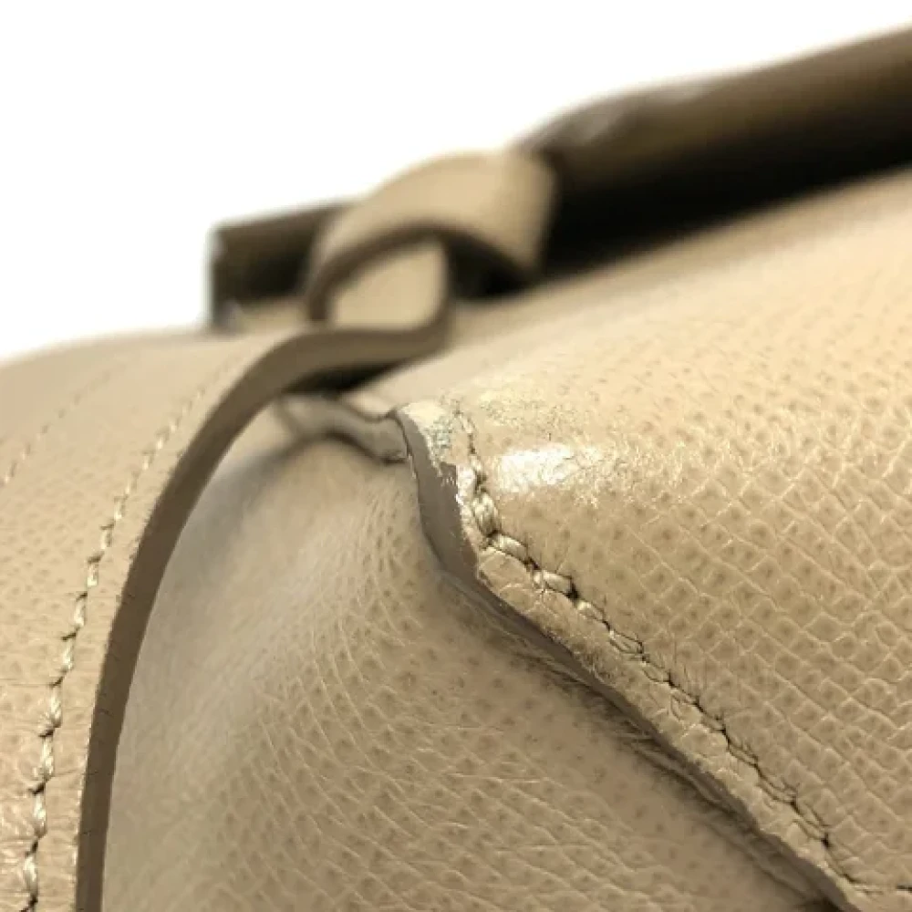Celine Vintage Pre-owned Leather celine-bags Beige Dames