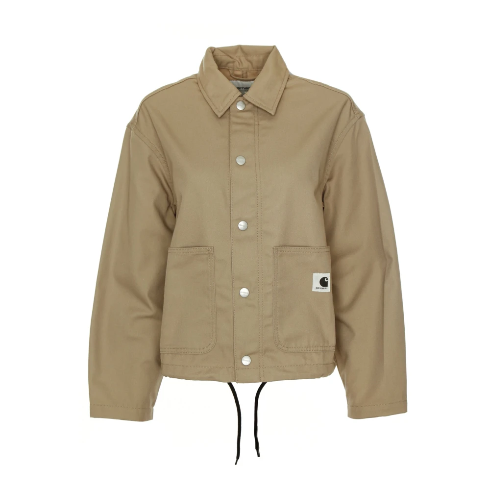 Carhartt WIP Eenvoudige Shirt Jac Overshirt Beige Dames