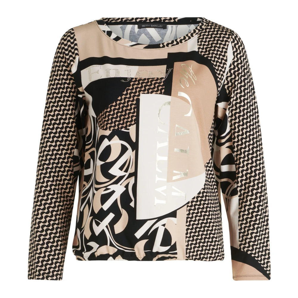 Betty Barclay Casual shirt met elastische tailleband Beige Dames