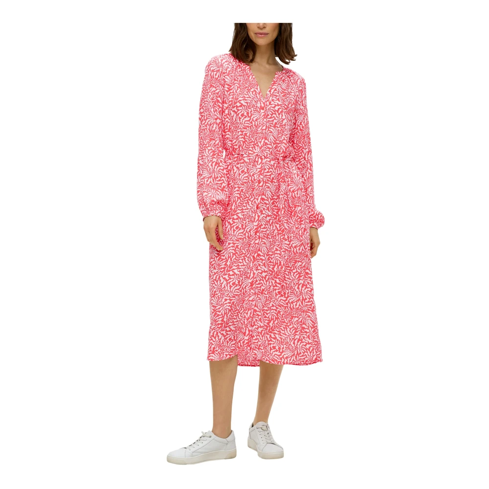 S.Oliver RED LABEL Midi-jurk met all-over print