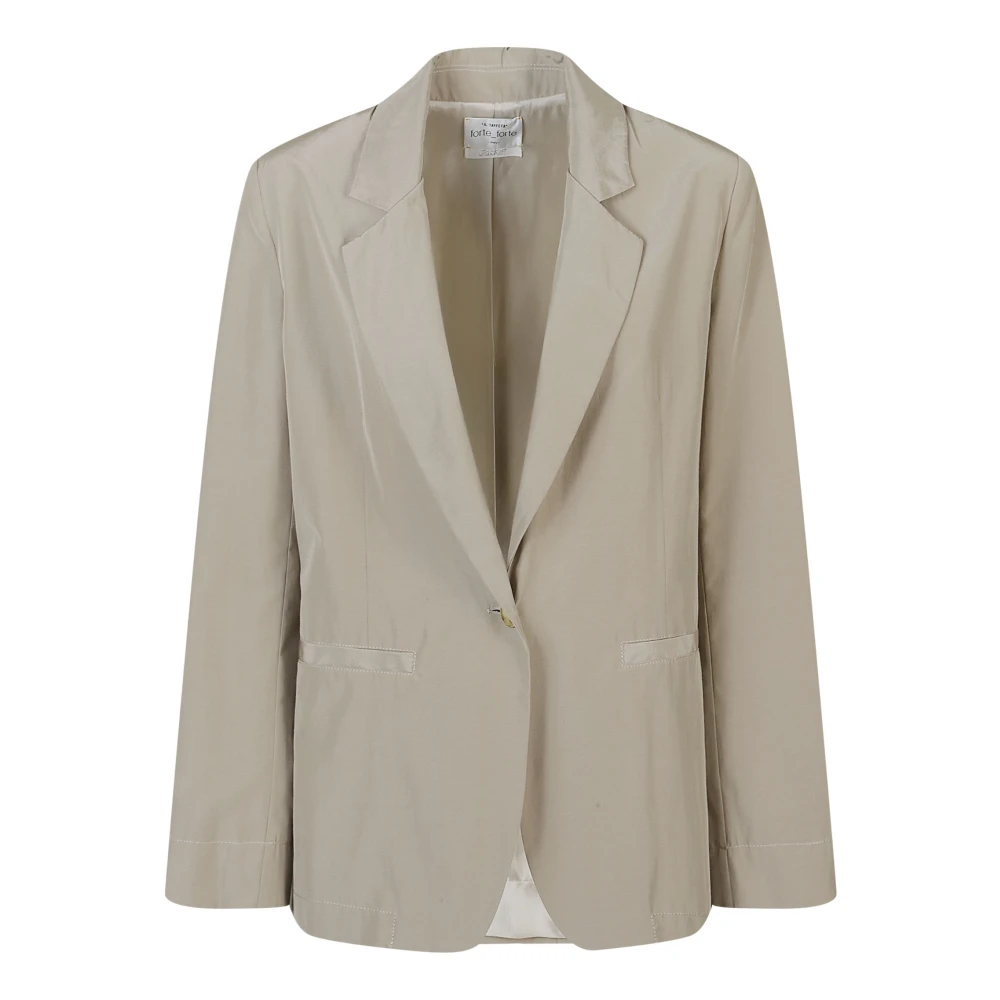 Forte Forte Women's Beige Chic Taffeta Boxy Jacket