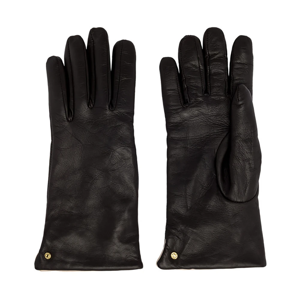 Gianni Chiarini Women's Black Nappa Leather Gloves - Gloves - L - Accessories