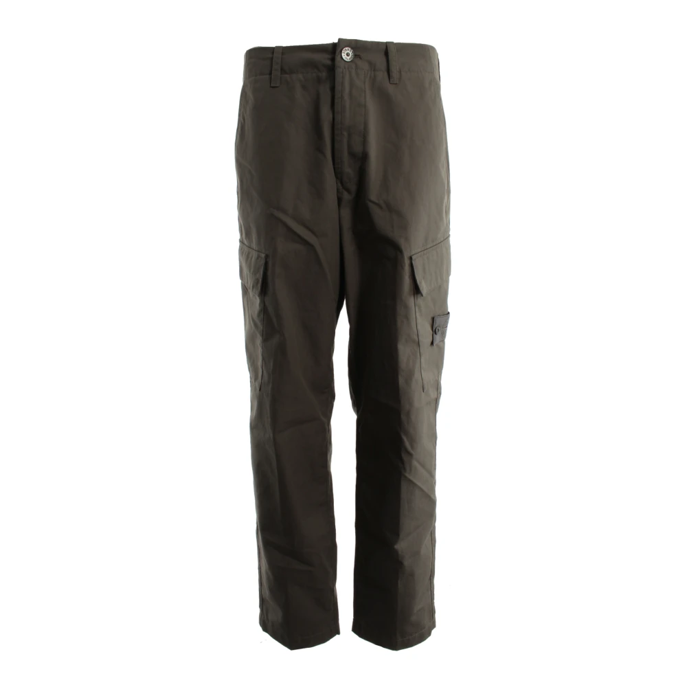 Stone Island Green Straight Trousers, Male, W29, Ghost Straight Trousers