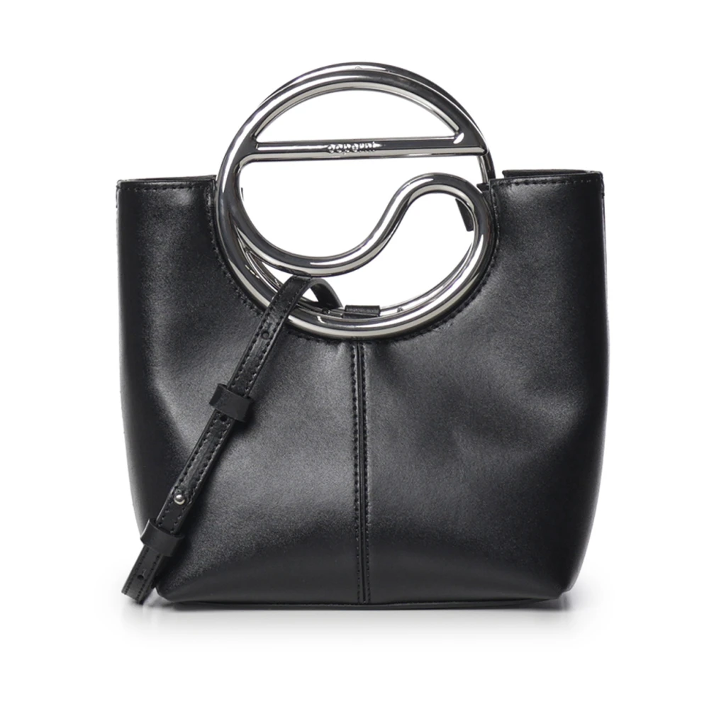 Coperni Donna Nero - Borsa Tote Con Manico Ad Anello - Bags - One Size