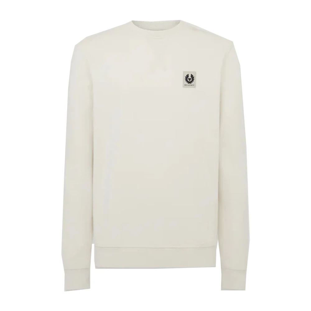 Belstaff Men's Gray Sweatshirts, L, Cotton Fleece Sweatshirt