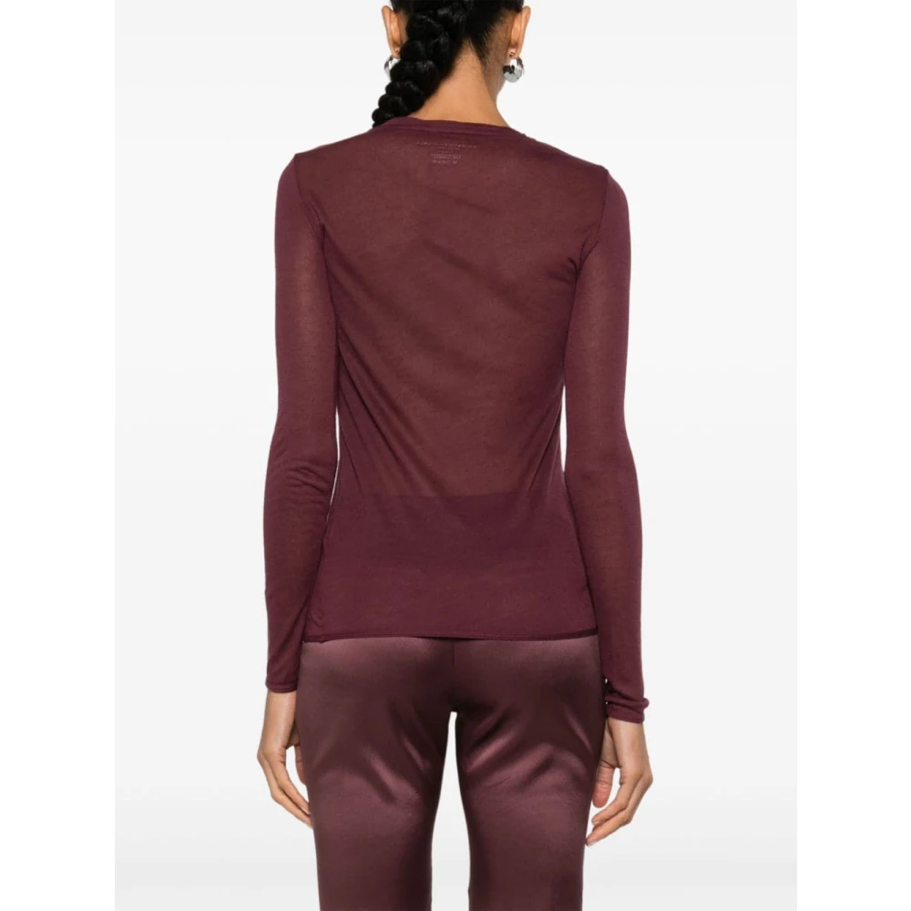 majestic filatures Elegante Gebreide Truien Purple Dames