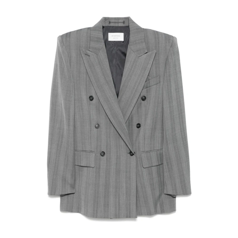 Sportmax , Blazers, Female, Gray, S, Merlot Blazer