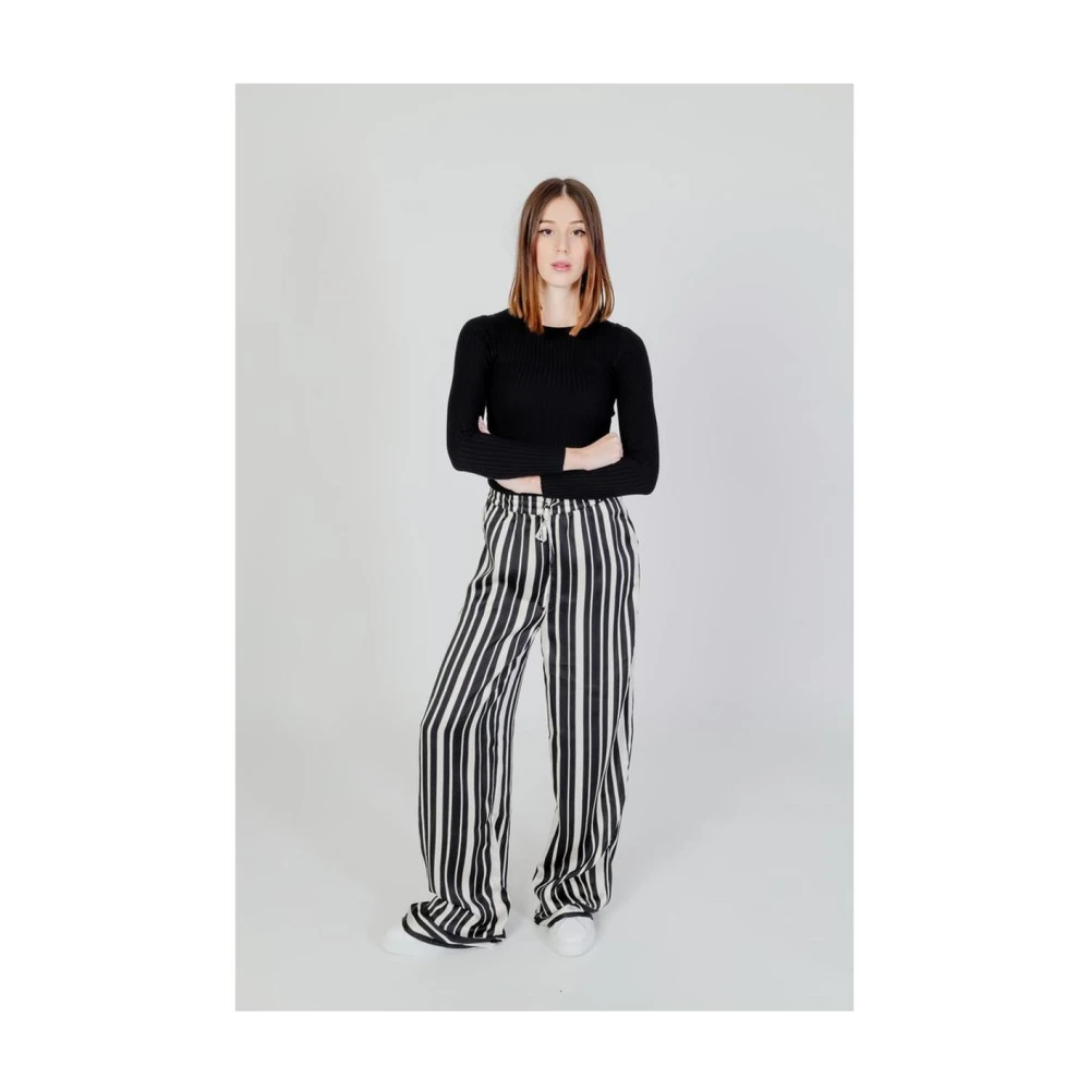 Only Geribbelde Gebreide Trui Zwarte Top Black Dames