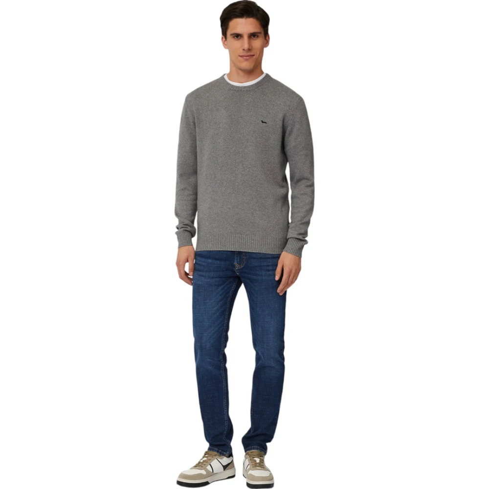 Harmont & Blaine Trui met ronde hals Gray Heren