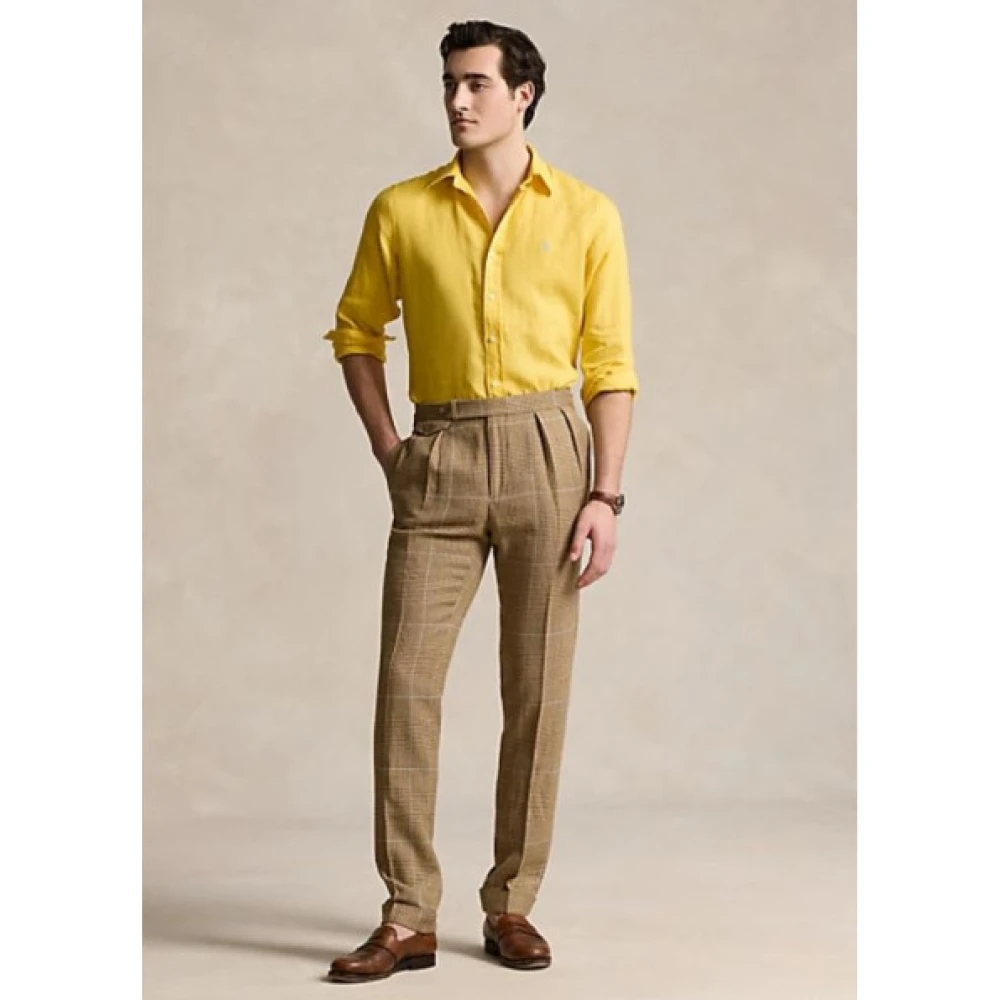 Polo Ralph Lauren Casual Shirts Yellow Heren