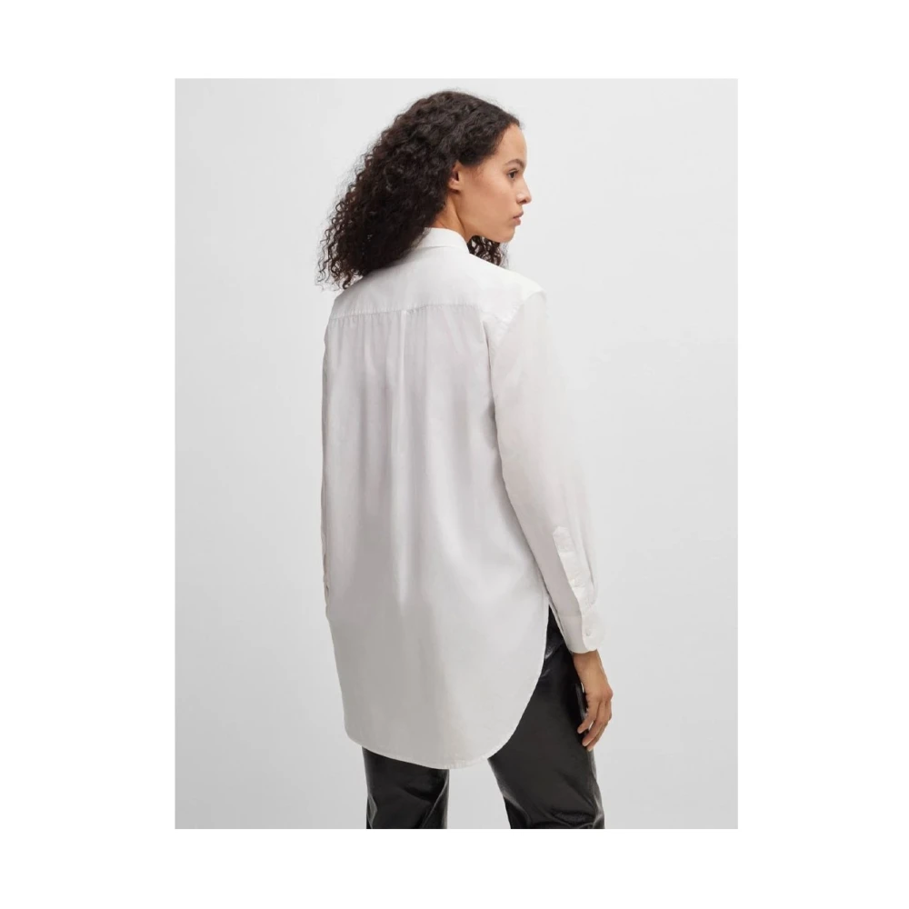 Hugo Boss Stijlvol Overhemd voor Mannen White Dames