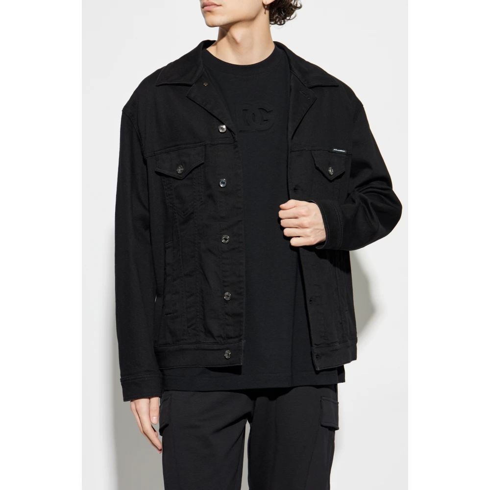 Dolce & Gabbana Denim jas Black Heren