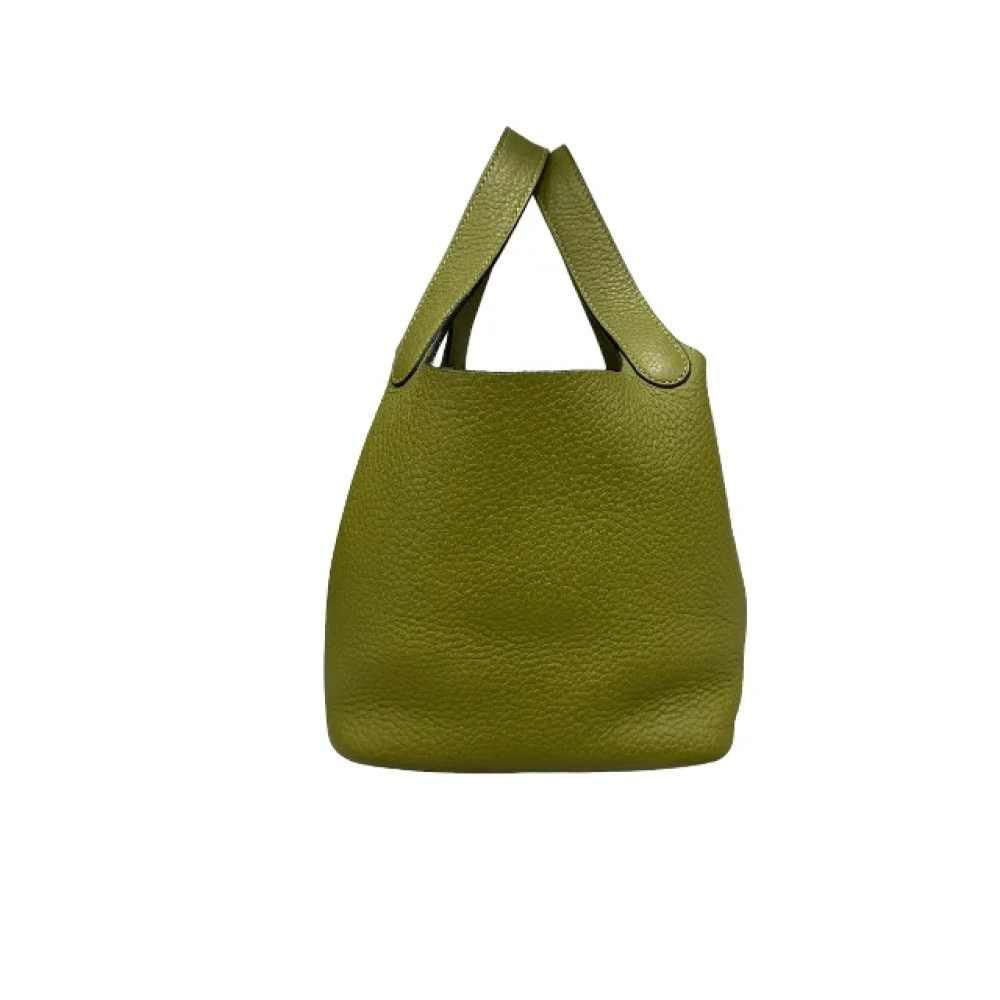 Hermès Vintage Pre-owned Fabric handbags Green Dames