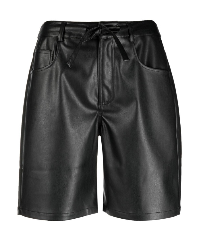 short-decontracte-noir-en-similicuir