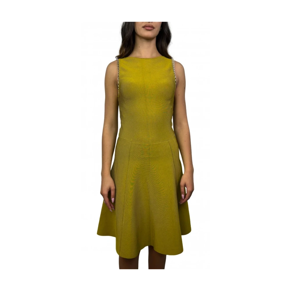 Marciano Mosterd Viscose Jurk Green Dames