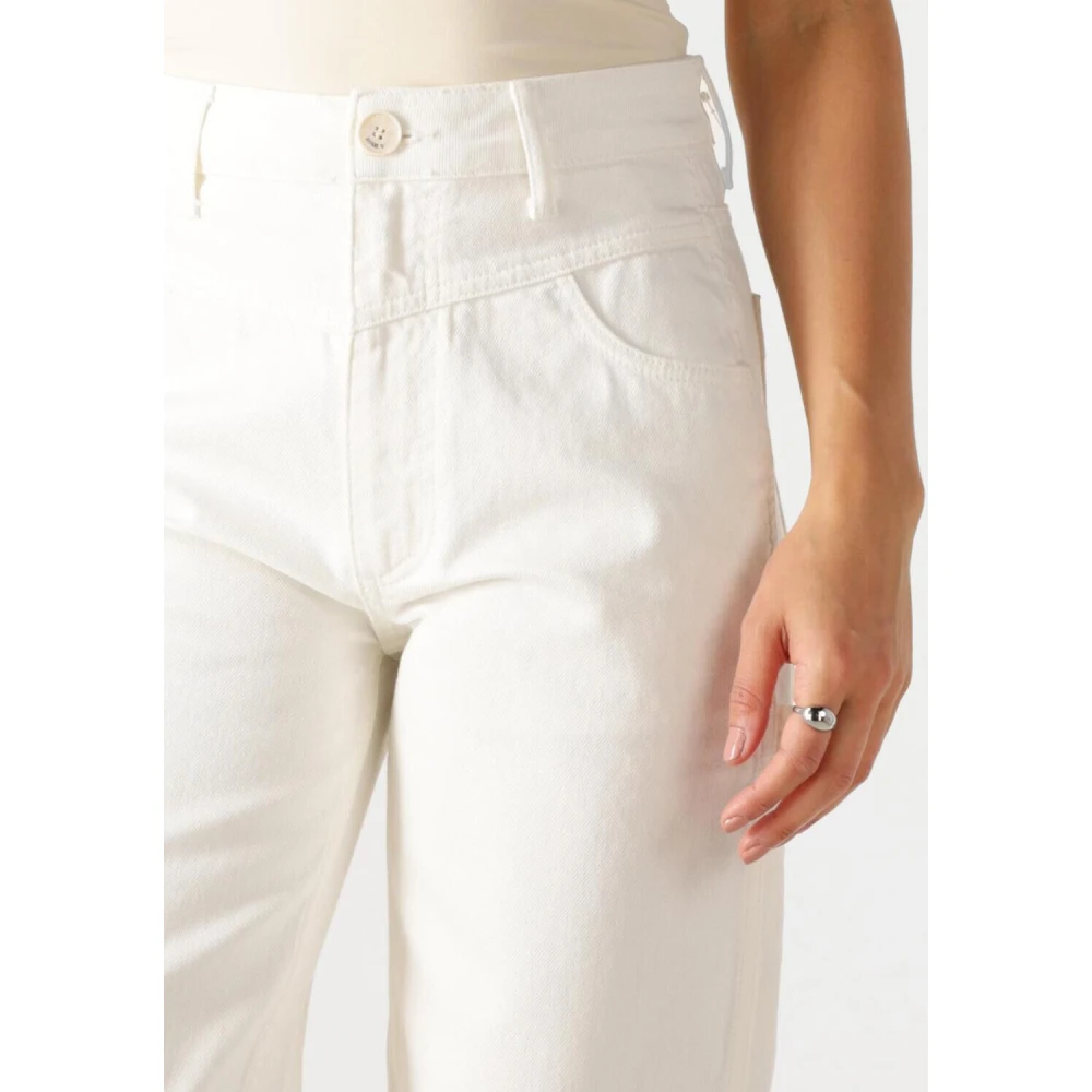 Josh V Ecru Straight Leg Jeans voor dames Beige Dames