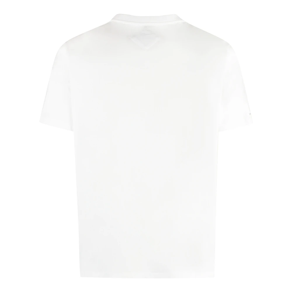 MCM Biologisch Katoenen Crew-Neck T-Shirt White Heren