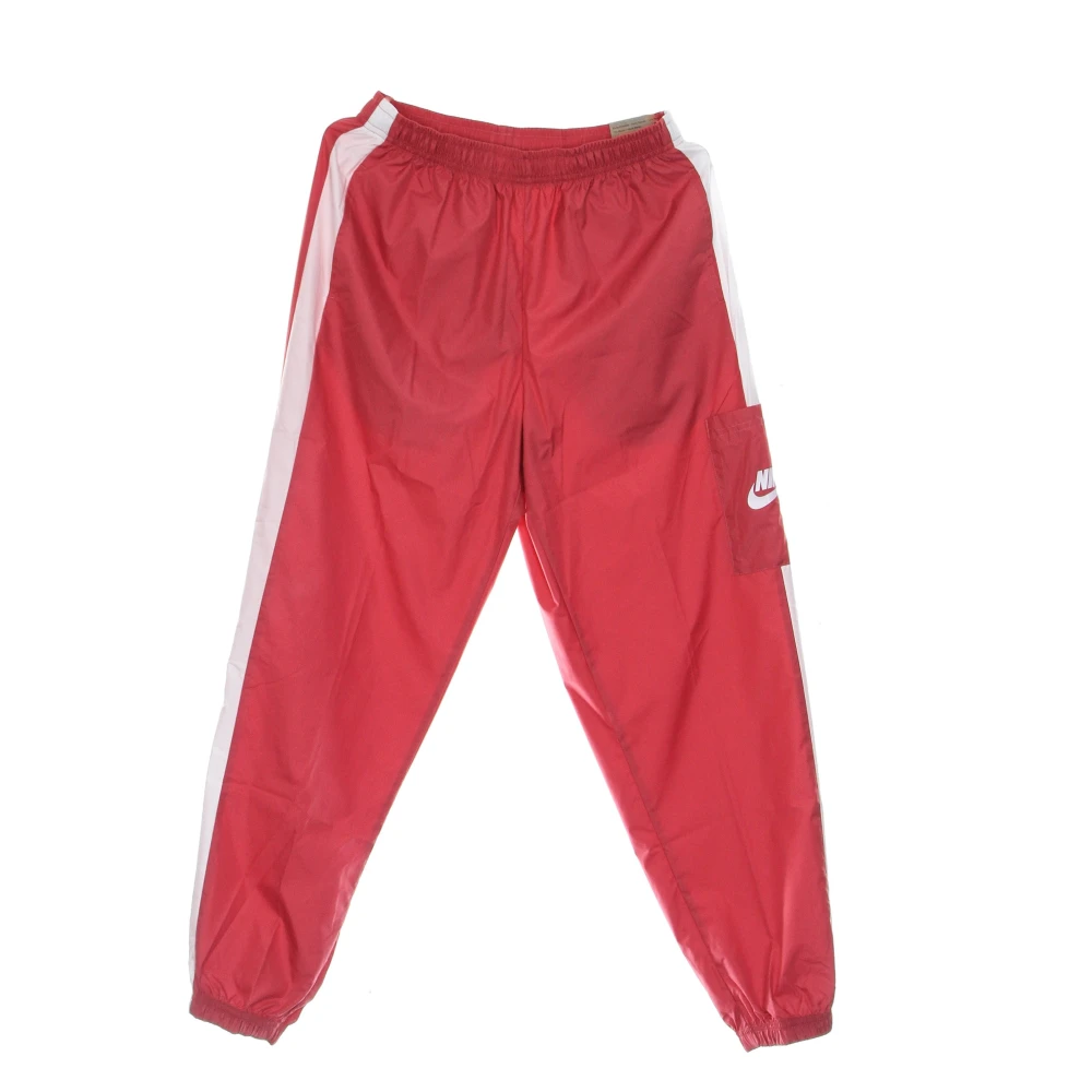 Nike Essentiële Geweven Jogger Trainingsbroek Roze Wit Pink Dames
