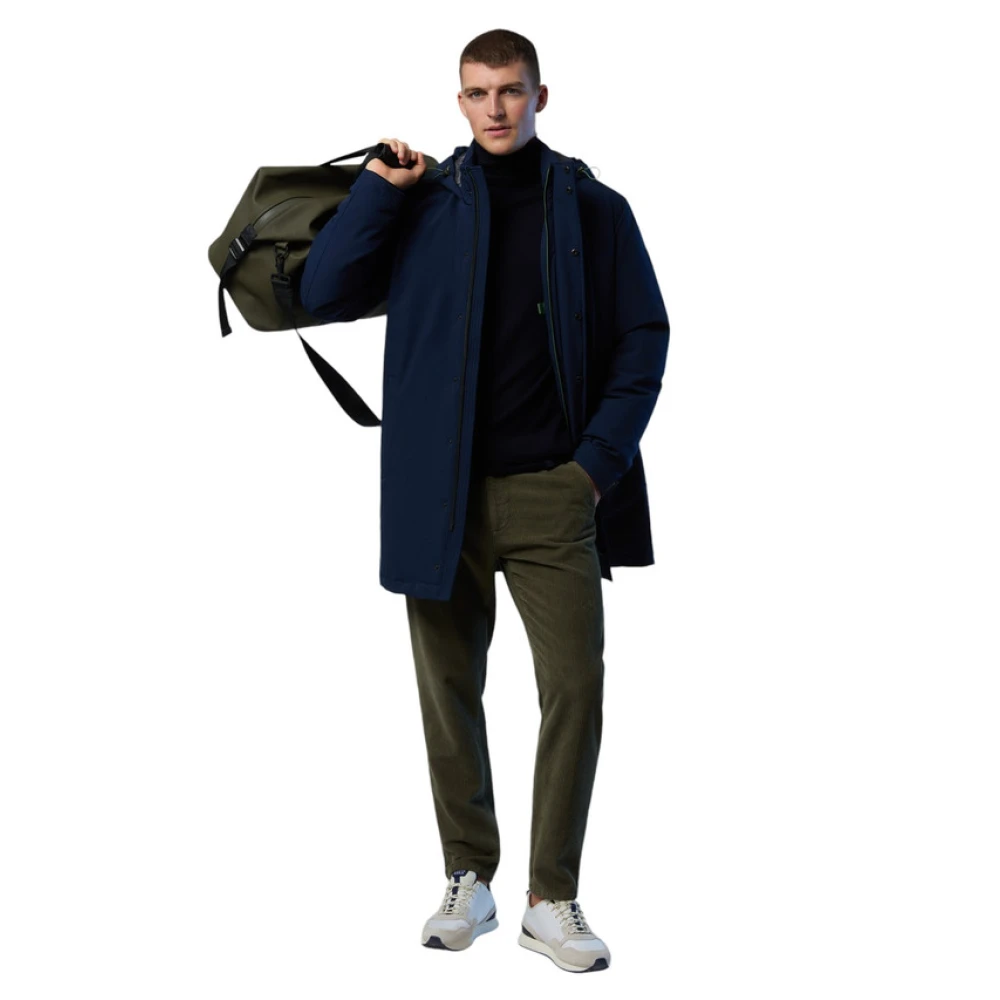 North Sails Parka Met Capuchon Blue Heren