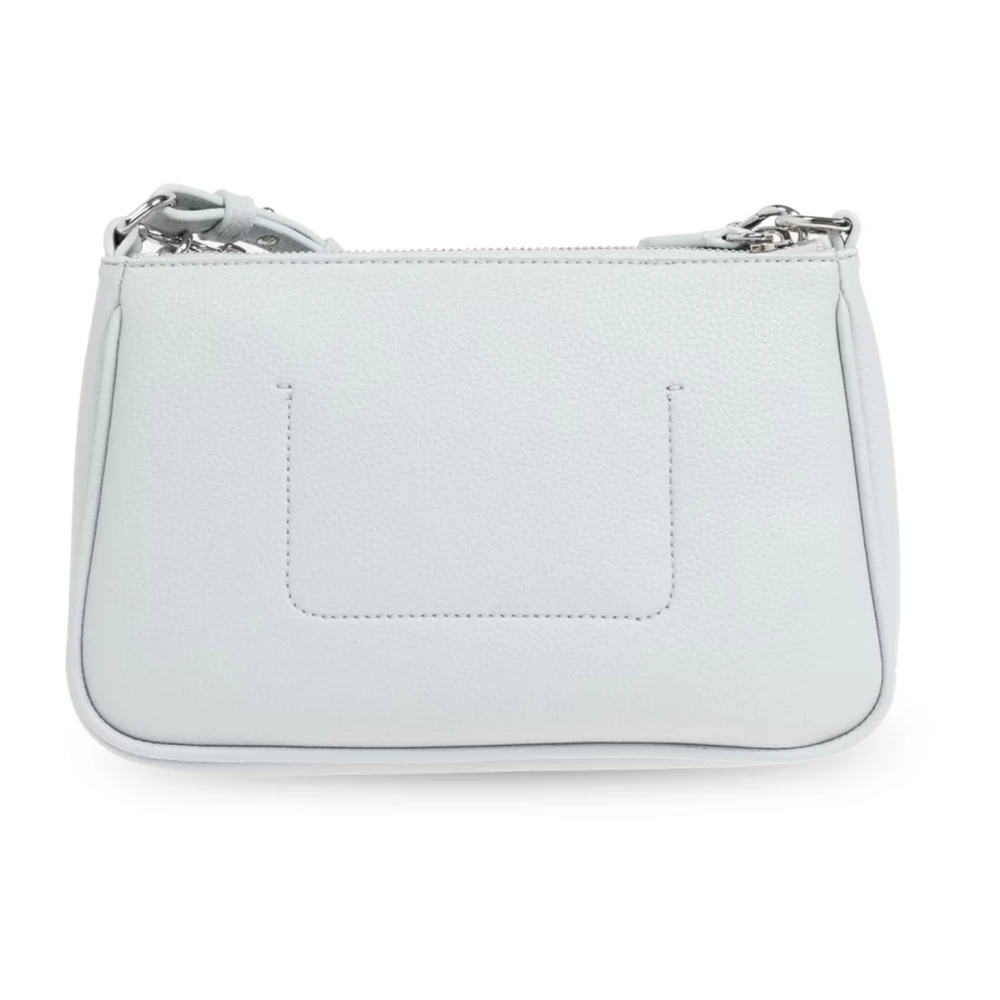 Emporio Armani Vegan lederen crossbody tas met logo Blue Dames