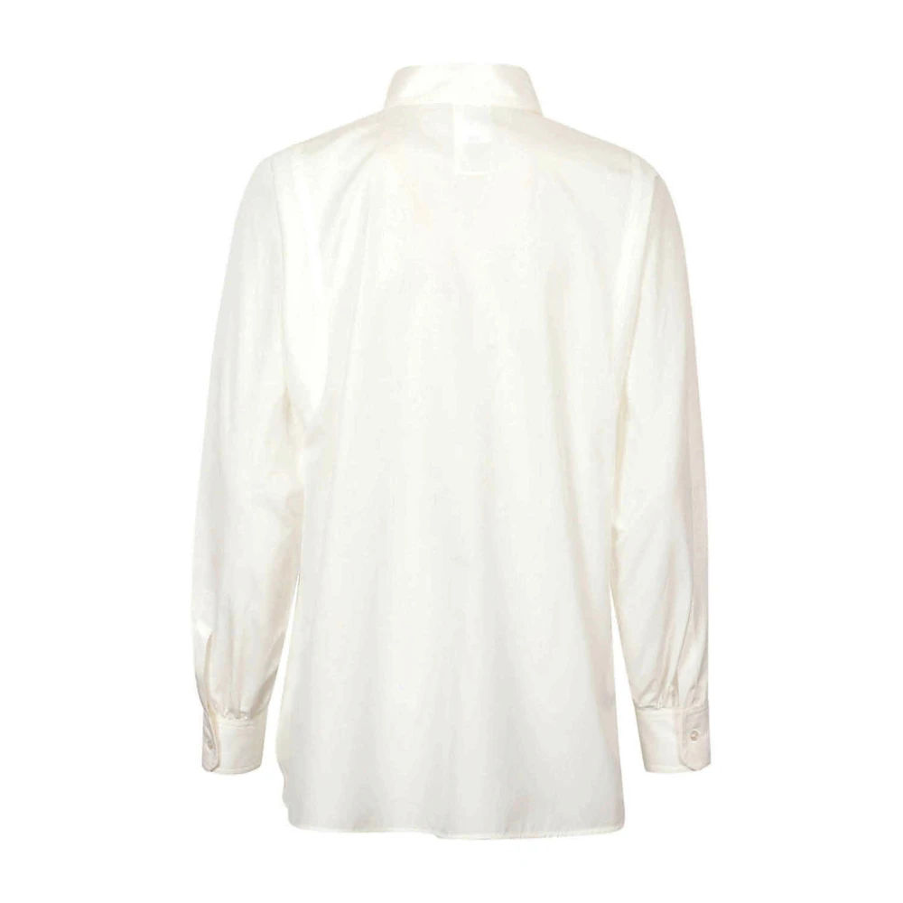 Max Mara Weekend Klassieke Witte Katoenen Overhemd White Dames