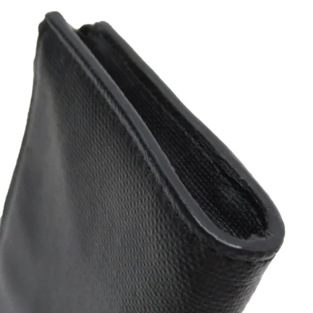 Dior Vintage Pre-owned Leather wallets Black Heren