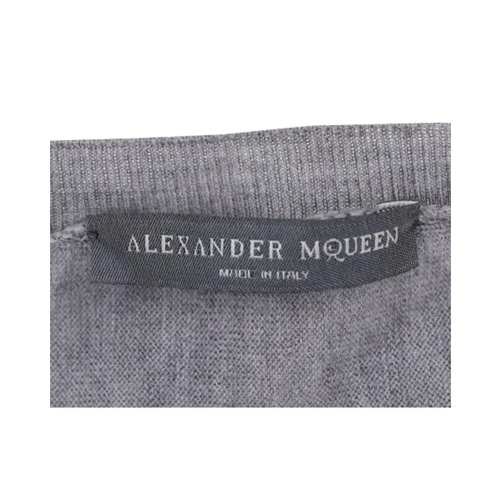 Alexander McQueen Pre-owned Cotton tops Gray Dames