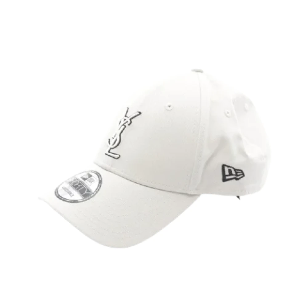 Yves Saint Laurent Vintage Pre-owned Cotton hats White Heren