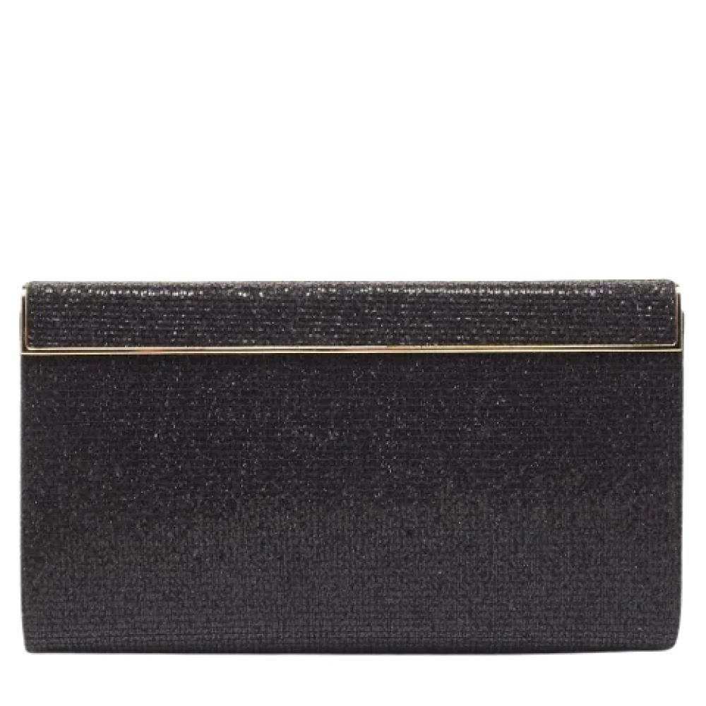 Jimmy Choo Pre-owned Fabric clutches Black Dames