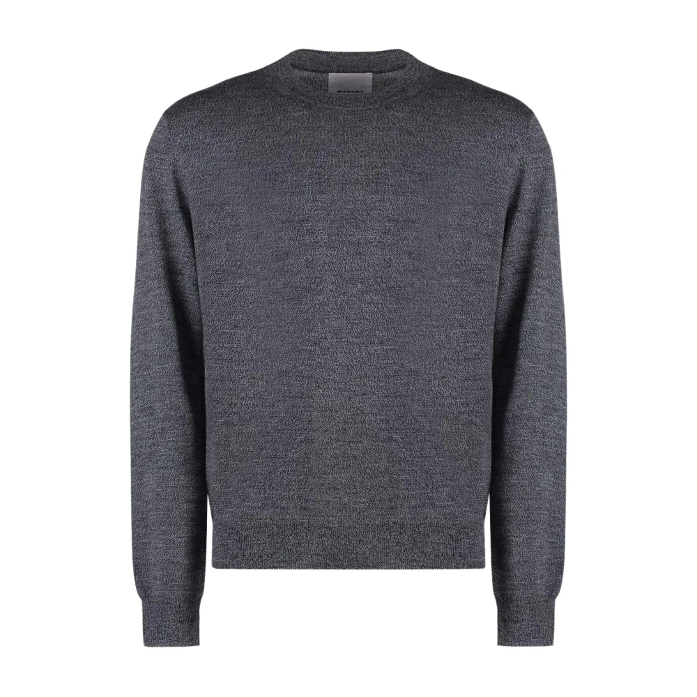 Isabel Marant Grå Wool Blend Crewneck Sweater