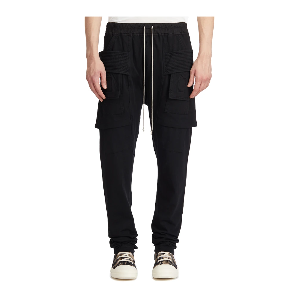 Rick Owens Cargo Broek met Trekkoord Black Heren