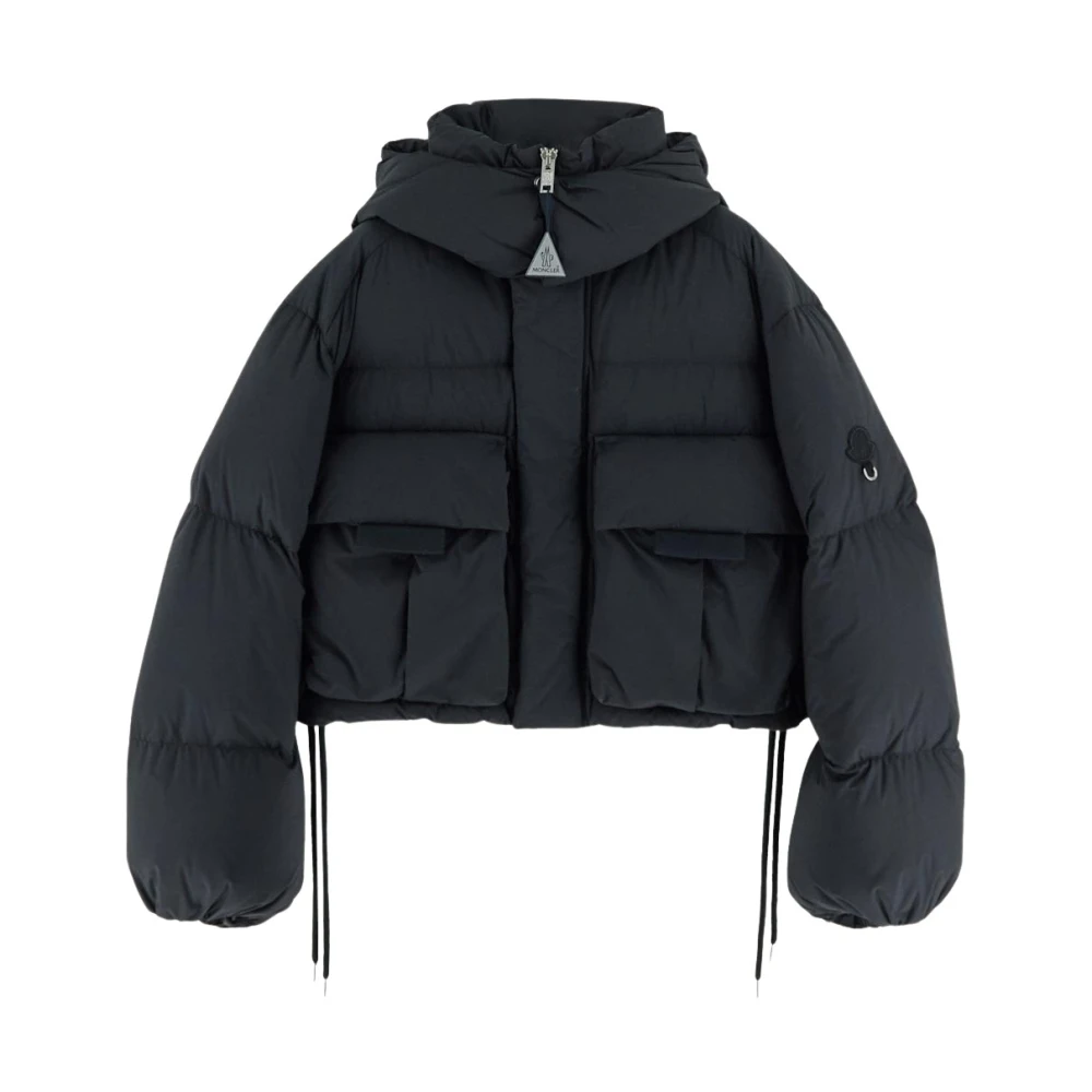 Moncler Gewatteerde Polyester Jas Black Dames